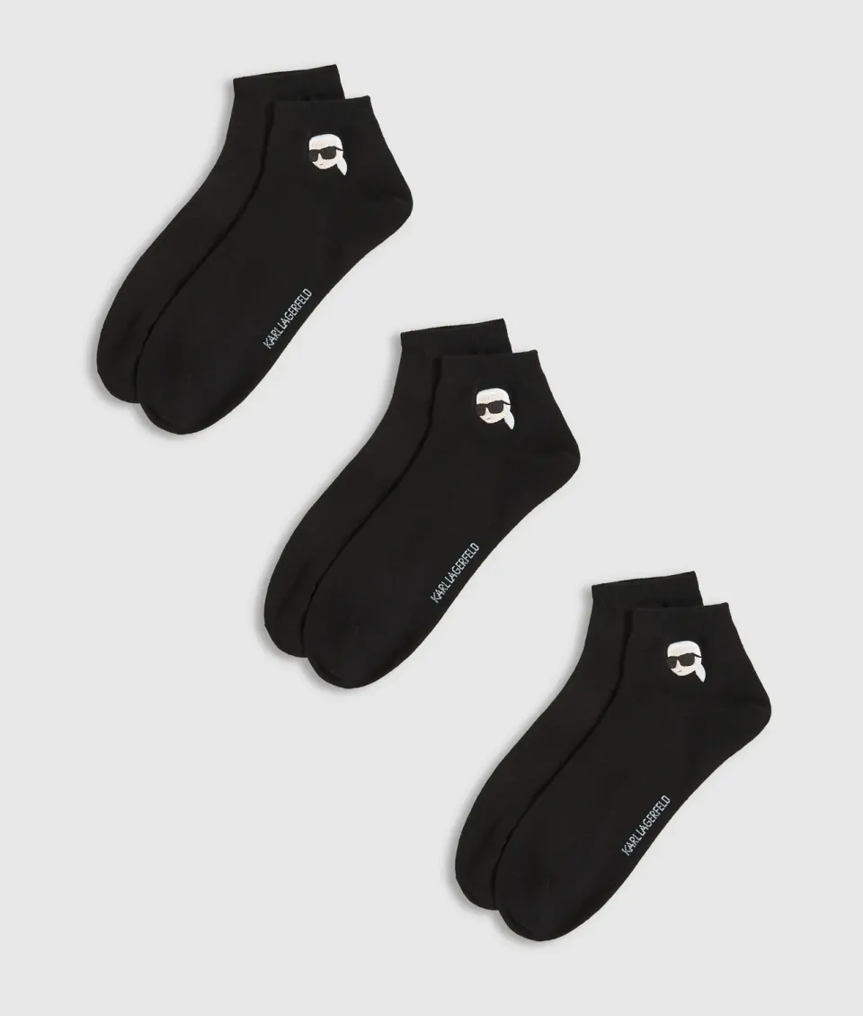 Karl Lagerfeld Ikon Short Socken 3-Pack Baumwolle