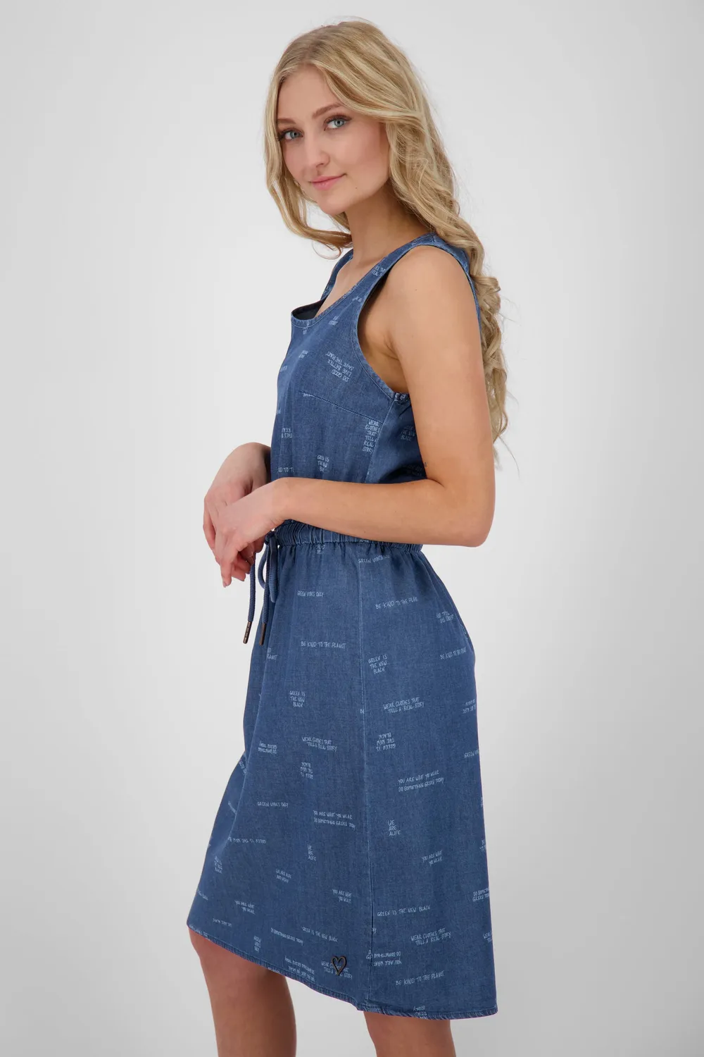 Alife & Kickin DojaAK Kleid Damen dunkelblau Denim