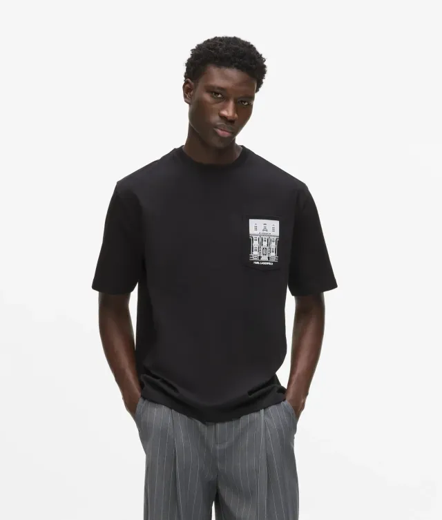 Karl Lagerfeld Maison de Karl Pocket T-Shirt Bio-Baumwolle