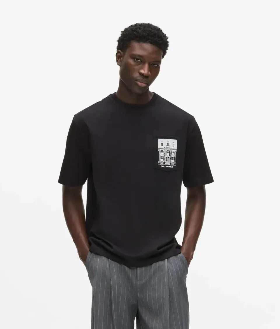 Karl Lagerfeld Maison de Karl Pocket T-Shirt Bio-Baumwolle