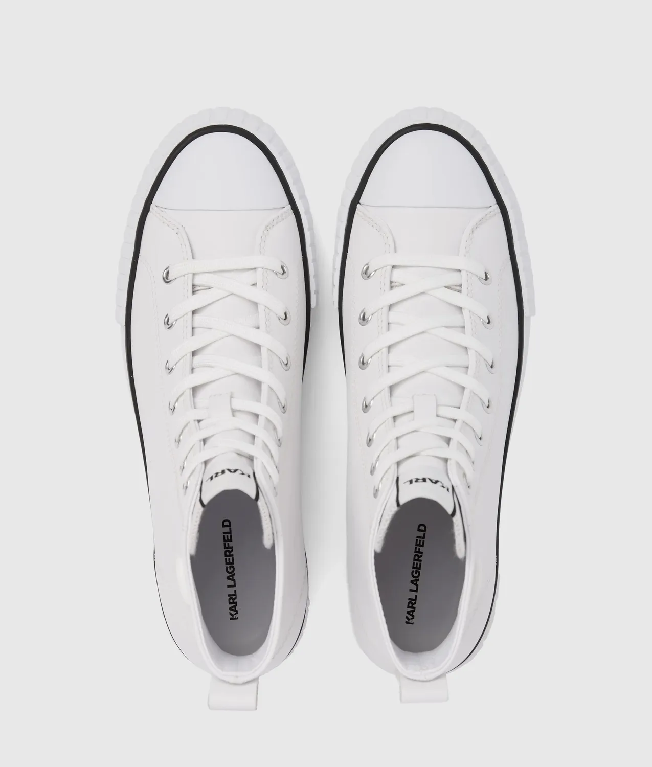 Karl Lagerfeld Ikon Kampus Max High-Top Sneaker Leder