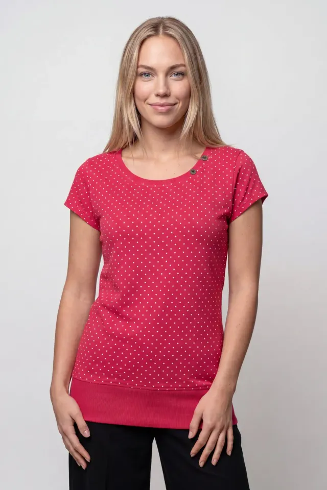 Alife & Kickin BirteAK P Shirt Damen Rot Baumwolle