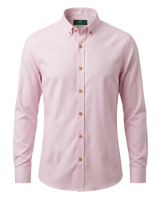 Gloriette Trachtenhemd Rosa Slim Fit Button-Down