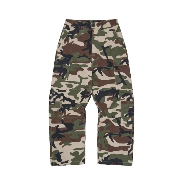 Corteiz Guerillaz Cargo Hose Woodland Camo Ripstop