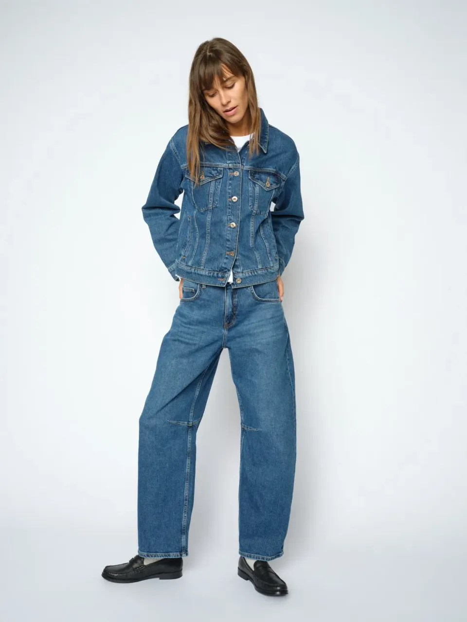 Mos Mosh MMTess Authentic Jeans Blue Barrel High-Waist