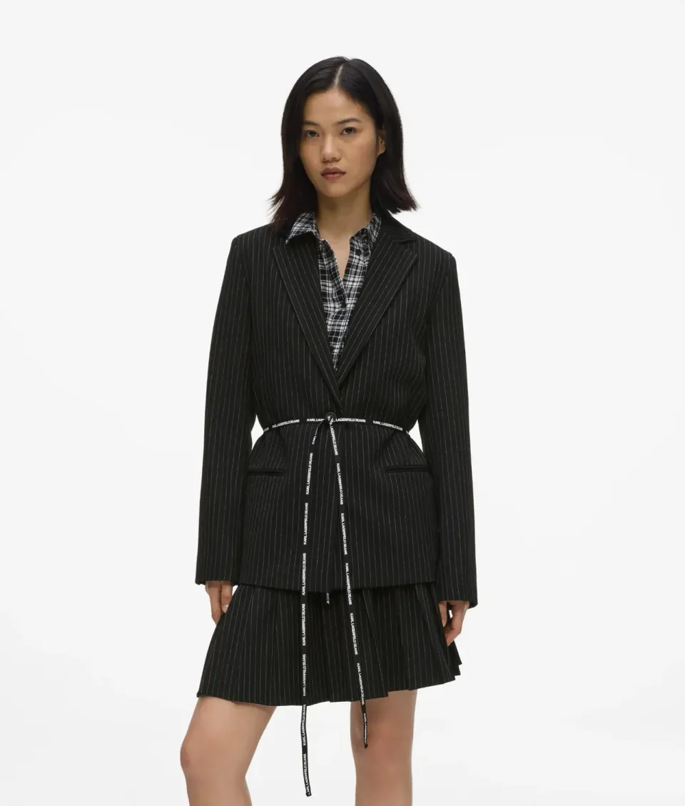 Karl Lagerfeld Jeans Pinstripe Blazer Nadelstreifen