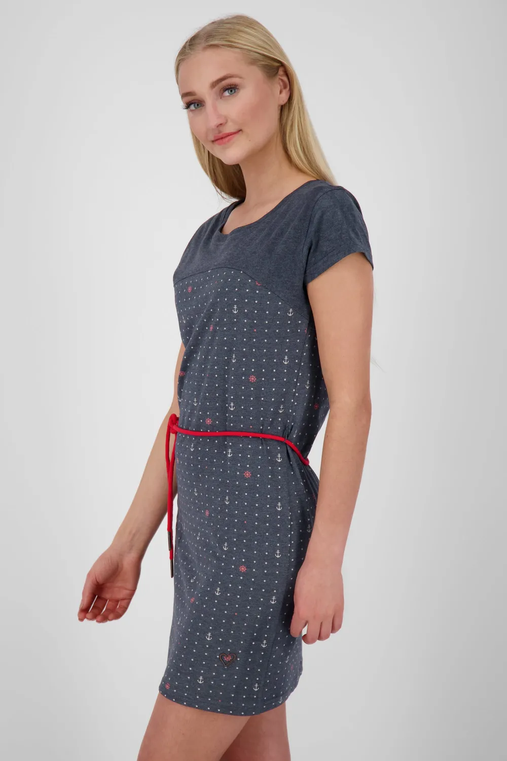 Alife & Kickin ClarissaAK B T-Shirtkleid Dunkelblau Damen
