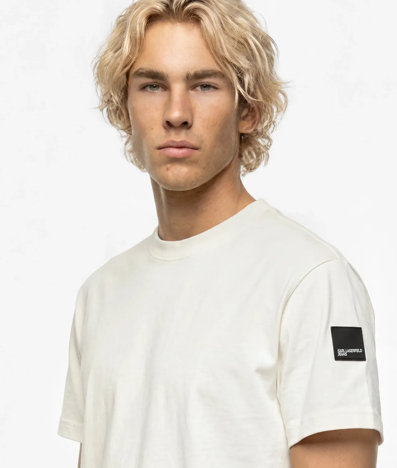 Karl Lagerfeld Jeans Patch Logo T-Shirt Baumwolle