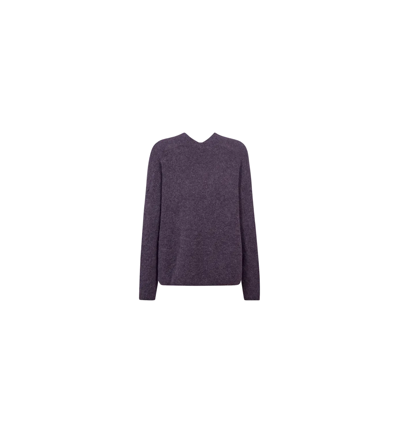 Mos Mosh MMThora V-Neck Strickpullover Sweet Grape Alpaka