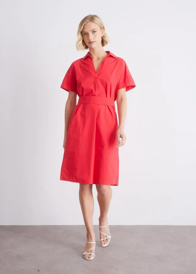 Senatex Kurzarmkleid Taillenband Grenadine Gr 38
