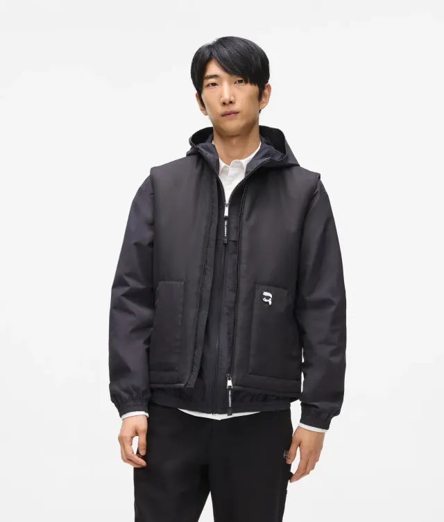 Karl Lagerfeld Ikon Padded Gilet Weste M leicht gefüttert