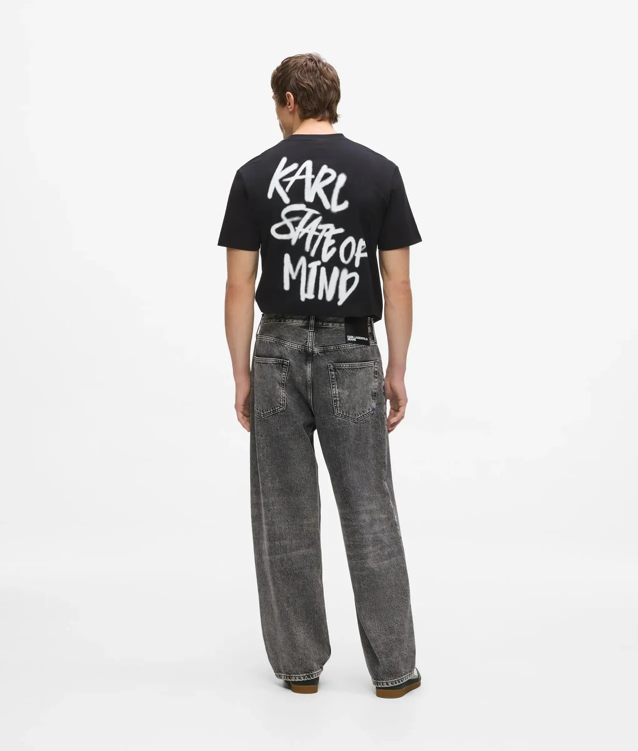 Karl Lagerfeld KL Jeans Baggy Jeans dunkelgrau washed