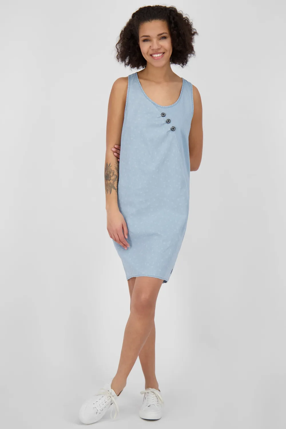 Alife & Kickin CameronAK DNM B Kleid hellblau kurz