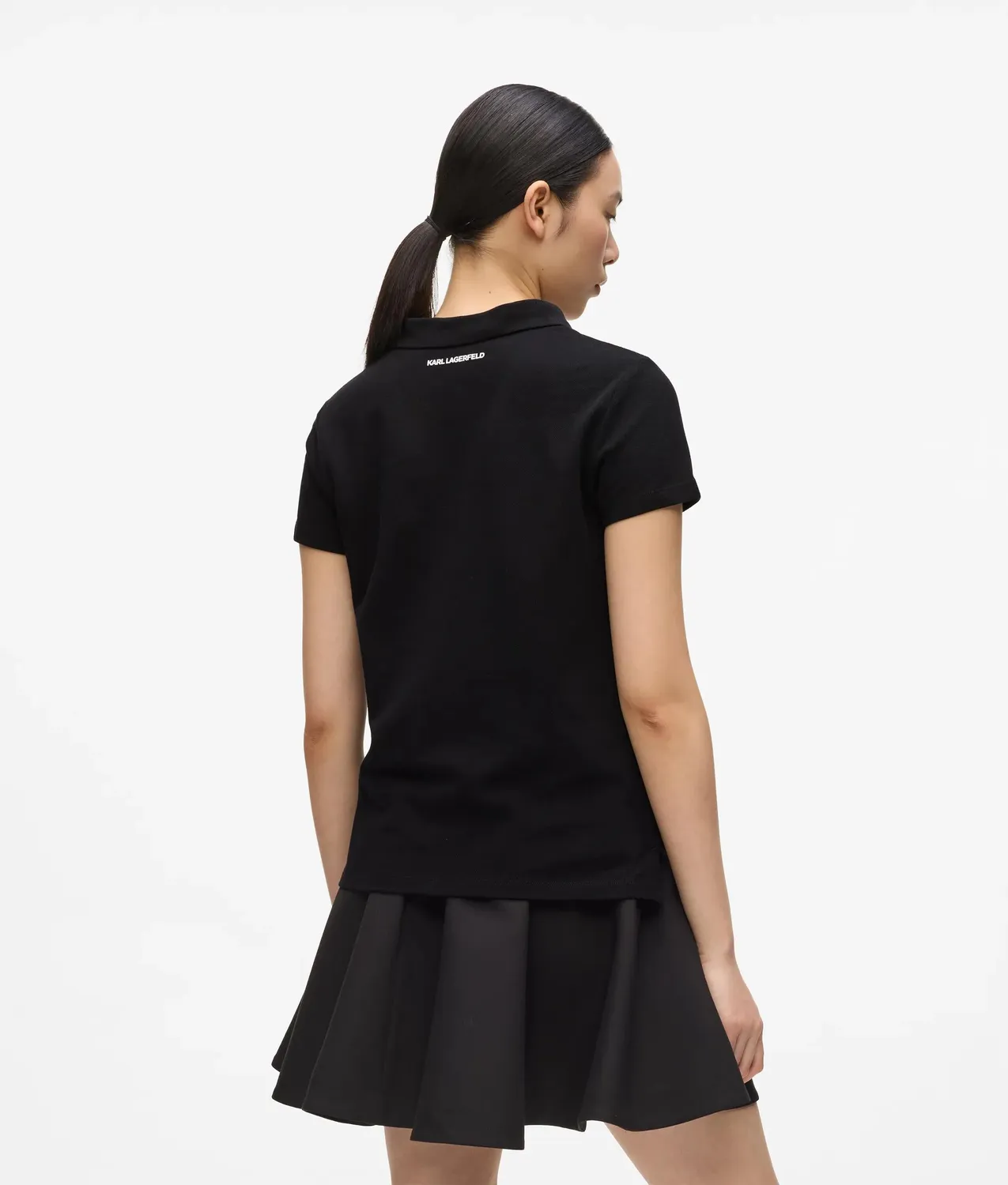 Karl Lagerfeld Ikon Pique Polo Bio-Baumwolle