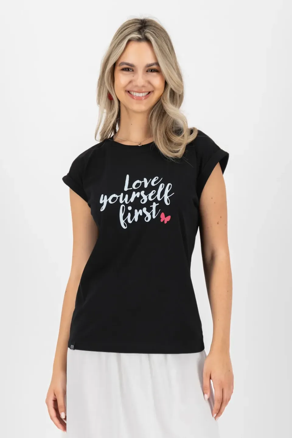 Alife & Kickin EnidAK P T-Shirt Schwarz Love Yourself