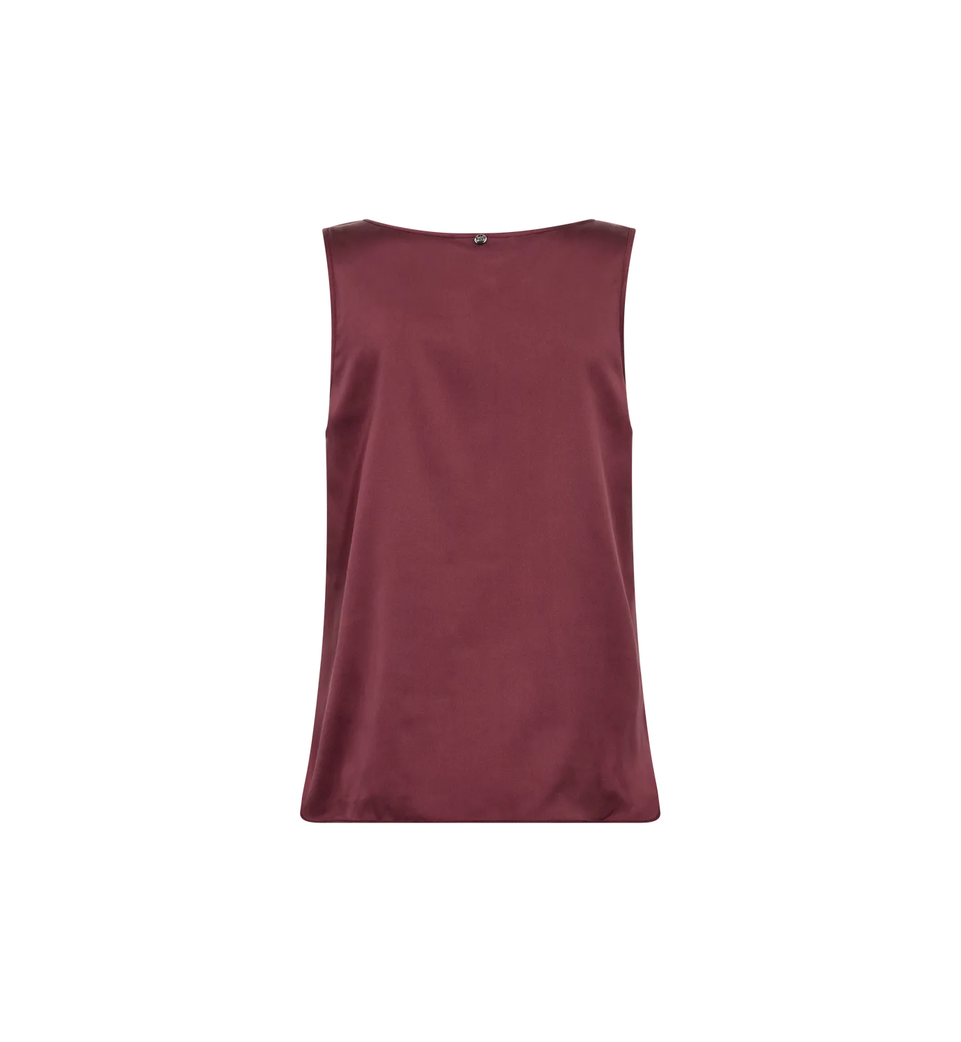 Mos Mosh MMAstrid Silk Topp Top Schwarz Seide Glanz