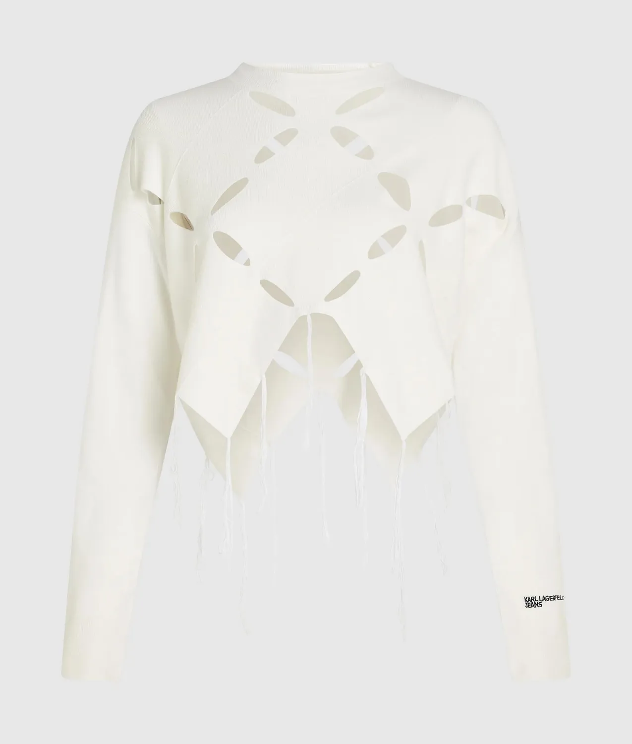 Karl Lagerfeld KL Jeans Argyle Stricktop Cut-Out