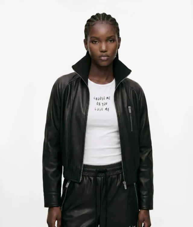 Karl Lagerfeld KLJ X Pietro Terzini Jacke Kunstleder wattiert