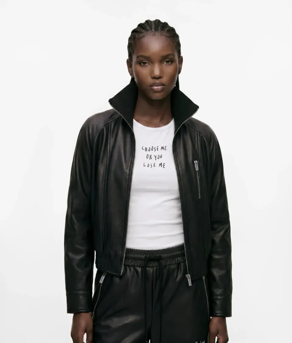 Karl Lagerfeld KLJ X Pietro Terzini Jacke Kunstleder wattiert