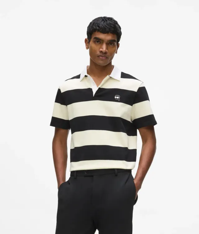 Karl Lagerfeld Ikon Bold Stripe Polo gestreift