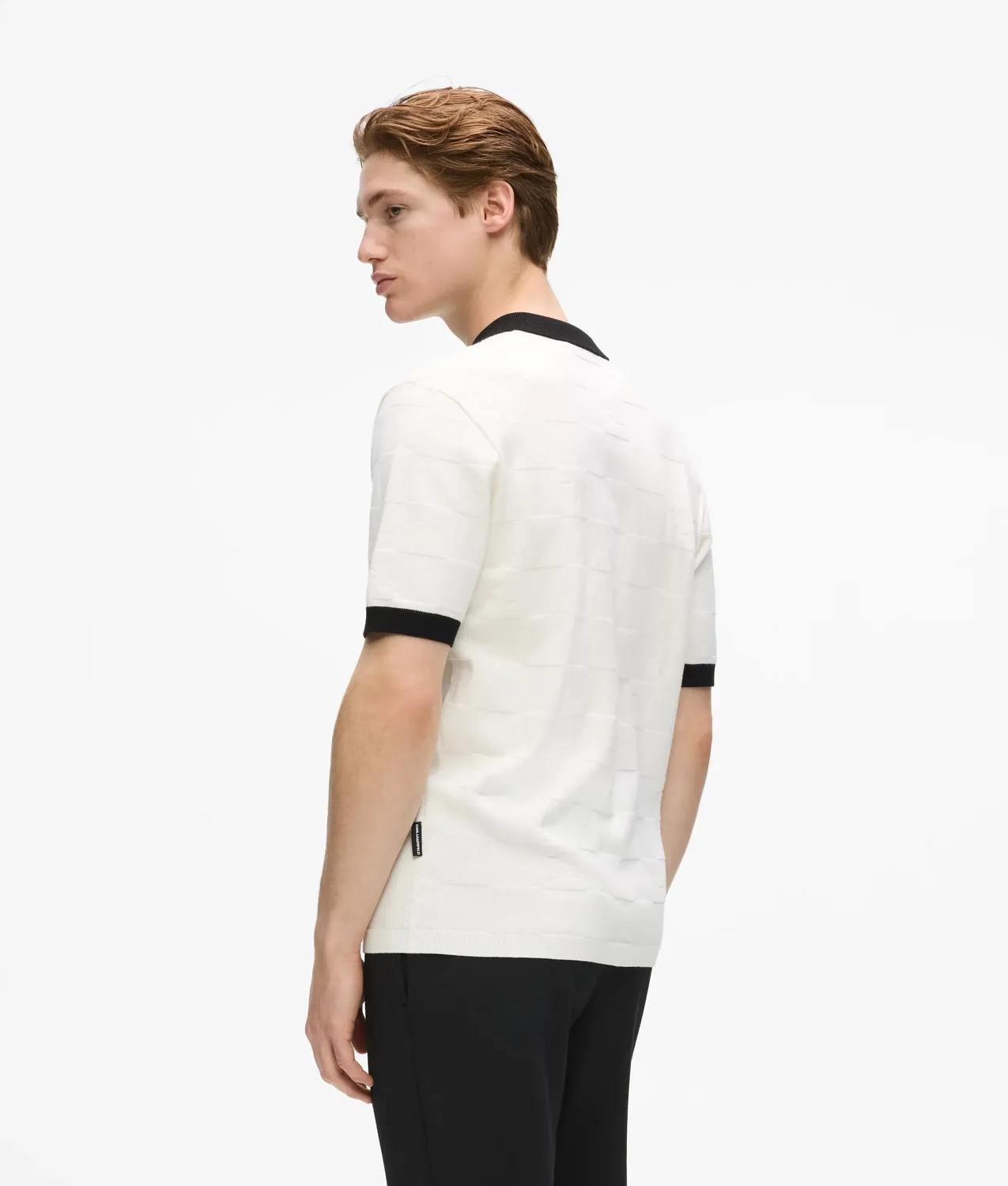 Karl Lagerfeld Monogram Polo kariert Herren