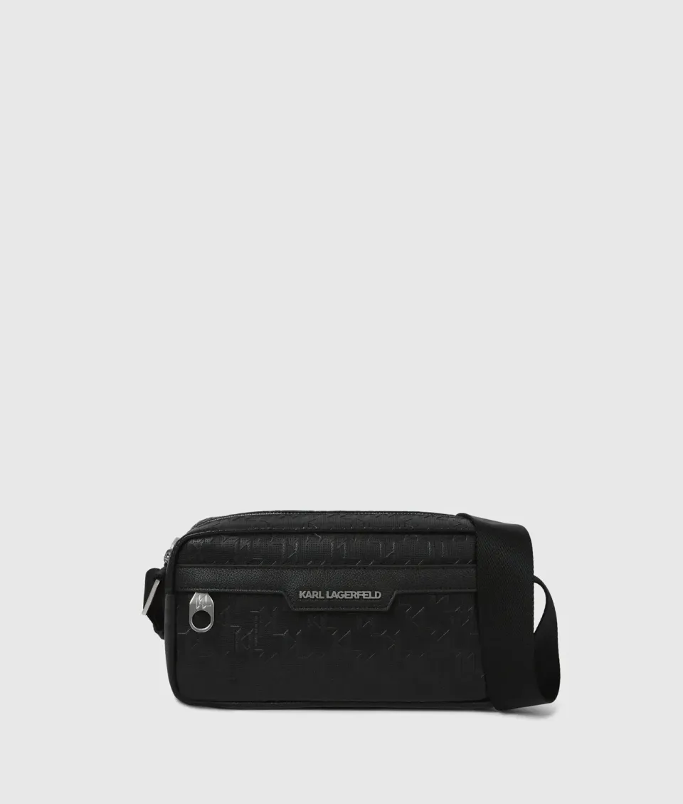 Karl Lagerfeld K/Monogram Crossbody Tasche perforiert