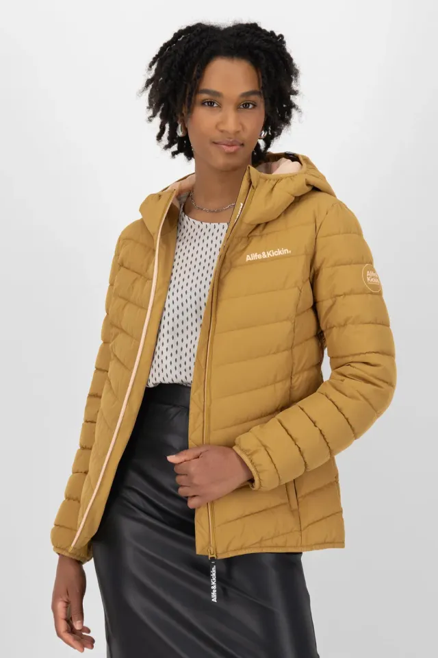 Alife & Kickin RabeaAK A Damen Steppjacke Camel wattiert