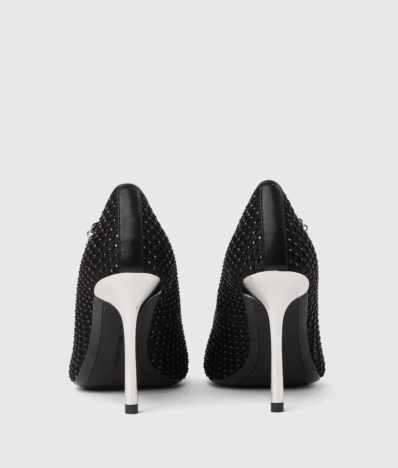 Karl Lagerfeld Sarabande Mesh Heels Stiletto mit Strass spitz