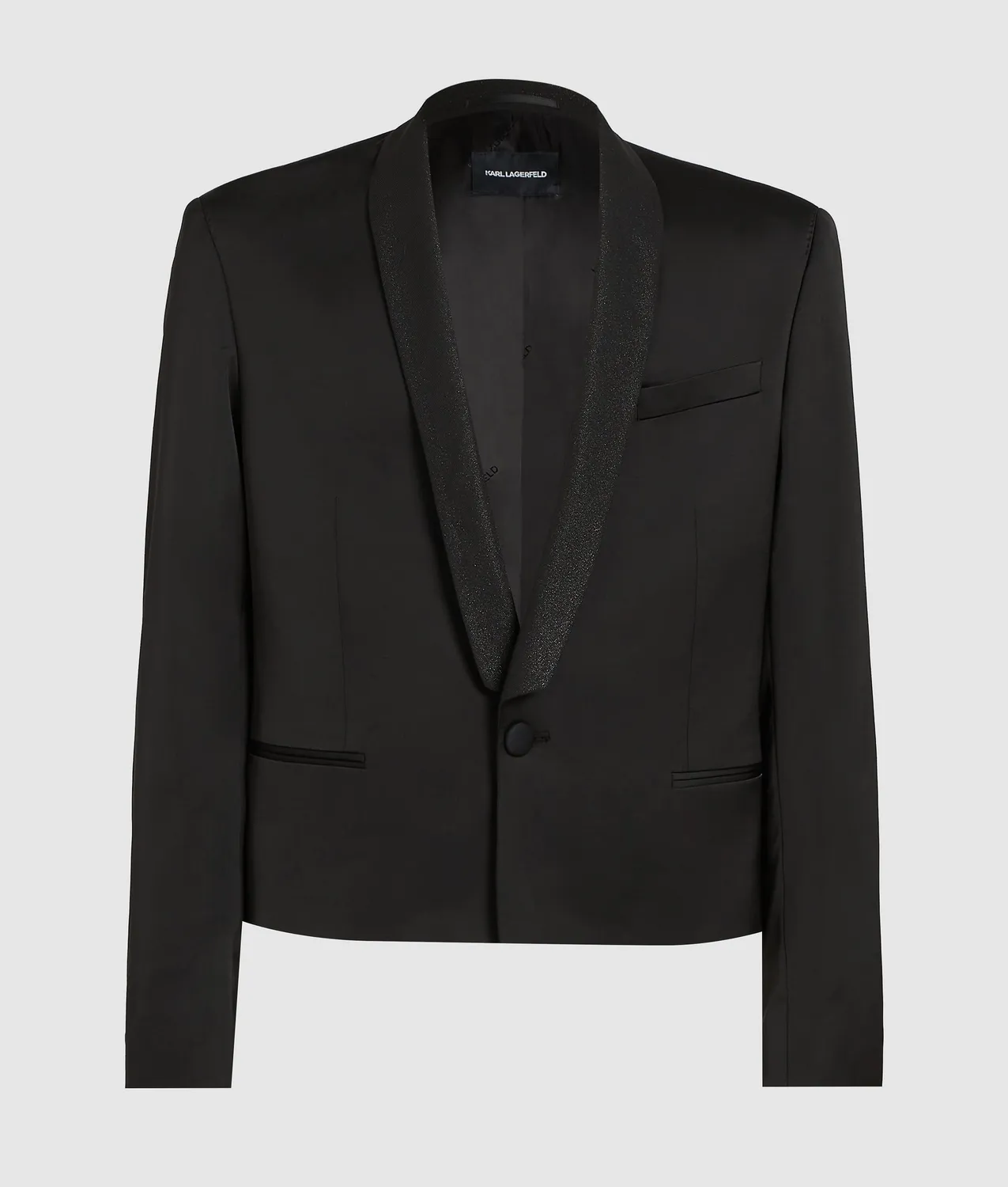 Karl Lagerfeld KL Studio Blazer cropped Satinkragen