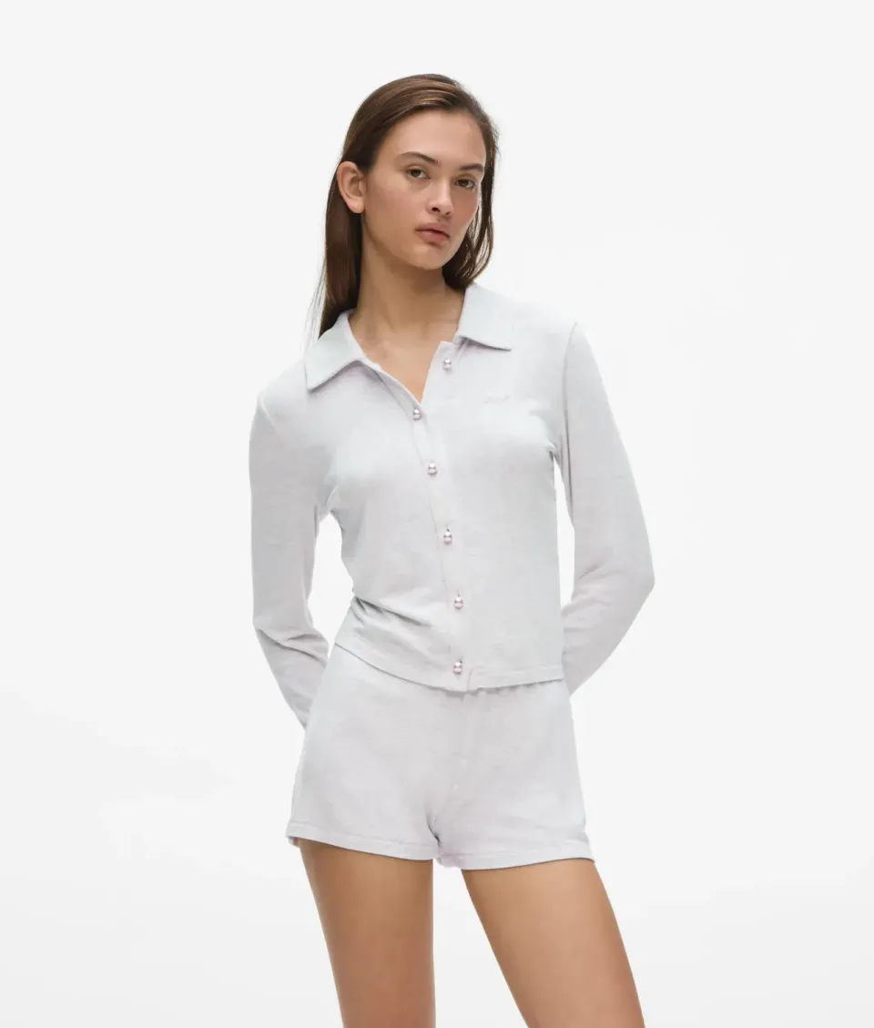 Karl Lagerfeld Loungewear Cardigan Perlenknöpfe Damen