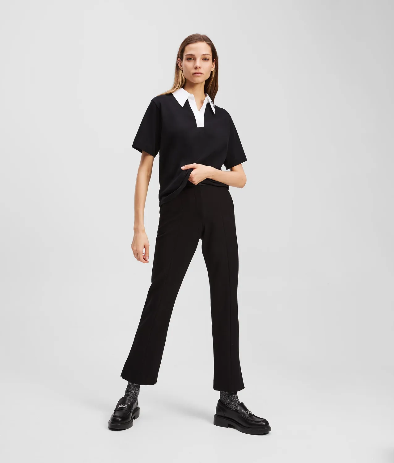 Karl Lagerfeld Signature Polo Shirt Bio-Baumwolle