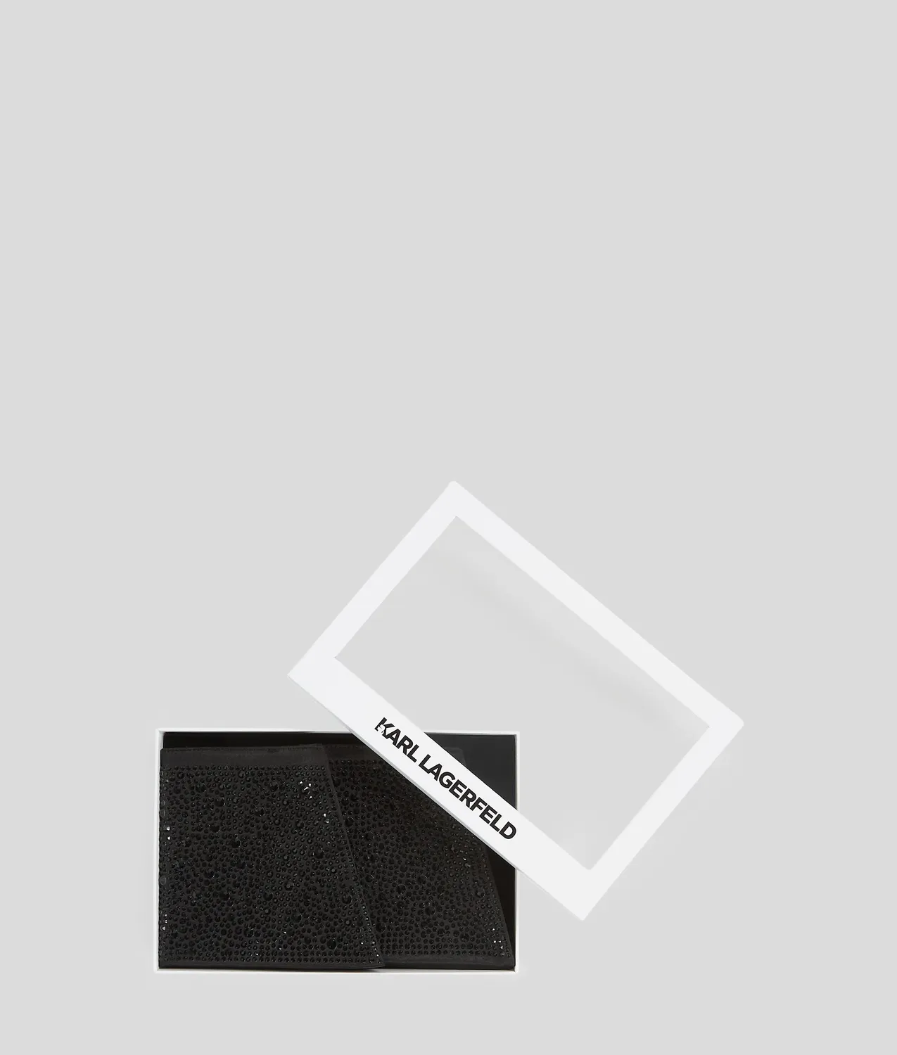 Karl Lagerfeld Rhinestone Cuffs Armband Satin Strass