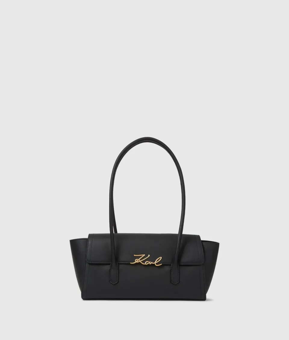 Karl Lagerfeld K/Signature Umhängetasche Leder Klappe