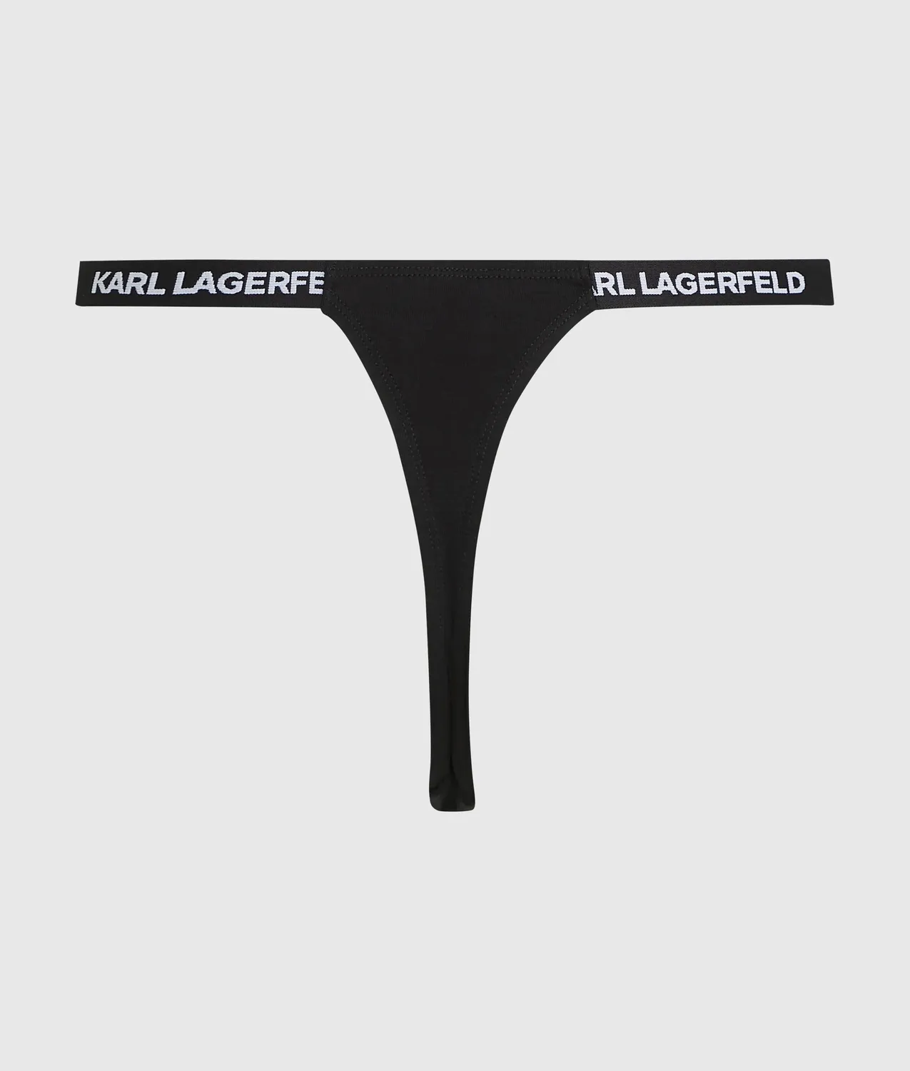 Karl Lagerfeld Logo High-Leg String Damen Bio-Baumwolle