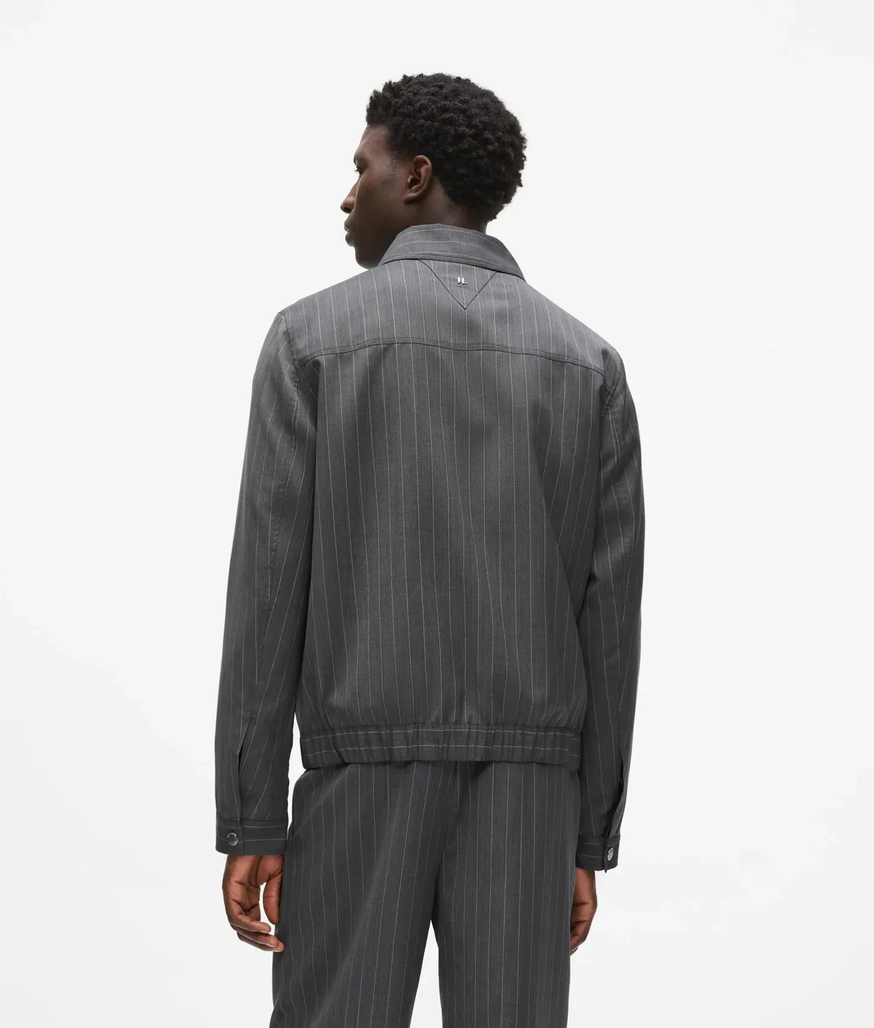 Karl Lagerfeld Pinstripe Wollblazer Nadelstreifen Jacke