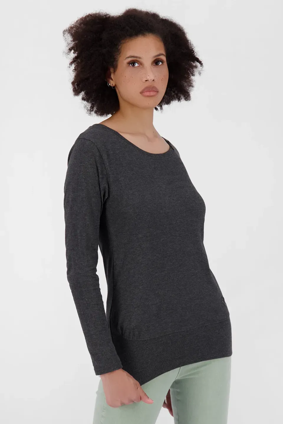 Alife & Kickin ConnyAK A Longsleeve Schwarz Jersey