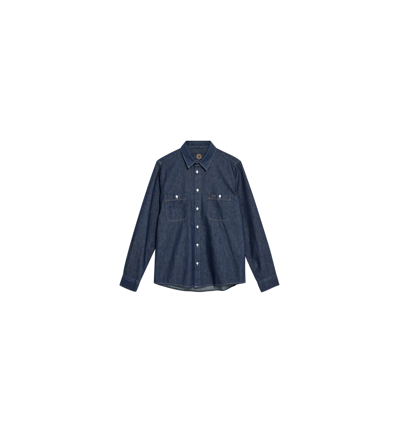 Mos Mosh MMGGibson Denimhemd Dark Blue Denim Baumwolle