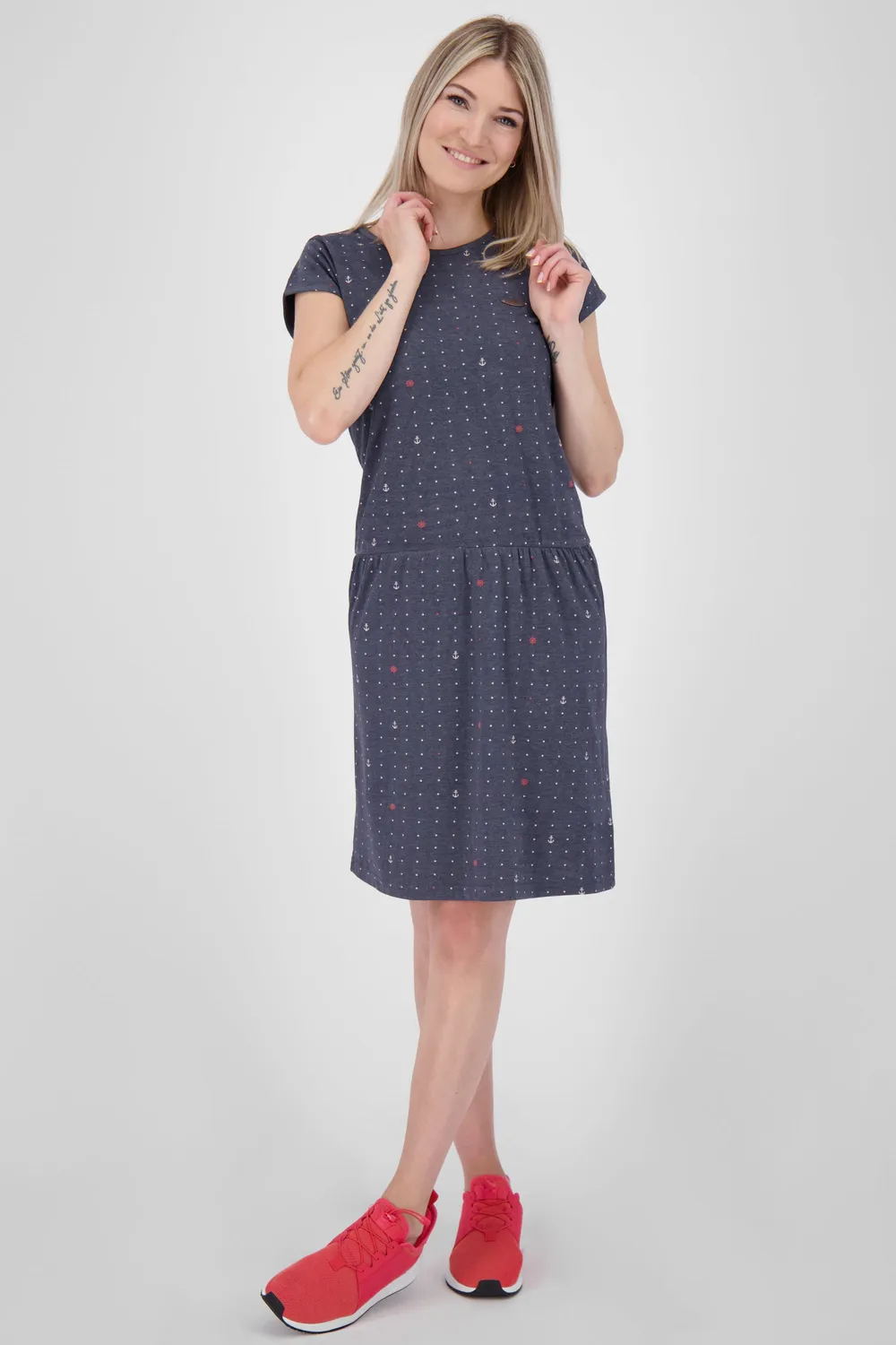 Alife & Kickin ShannaAK B Sommerkleid Damen dunkelblau Muster