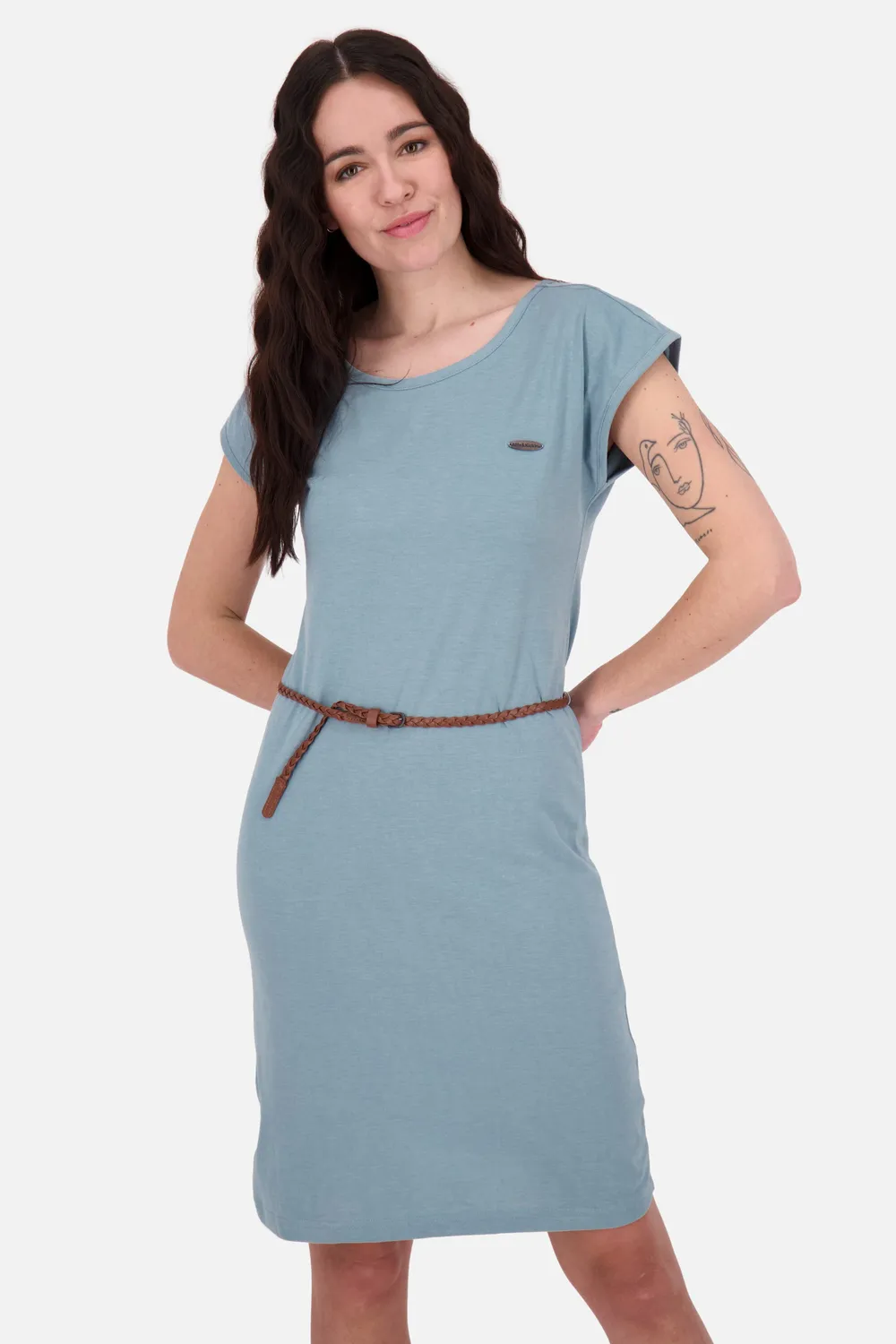 Alife & Kickin ElliAK A Shirtkleid Grau Jersey Mini