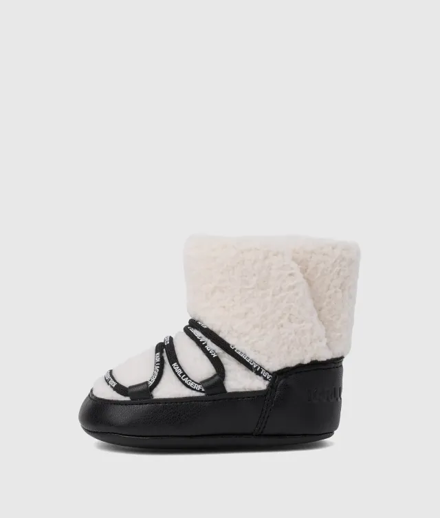 Karl Lagerfeld Baby Booties Fell Krabbelschuhe