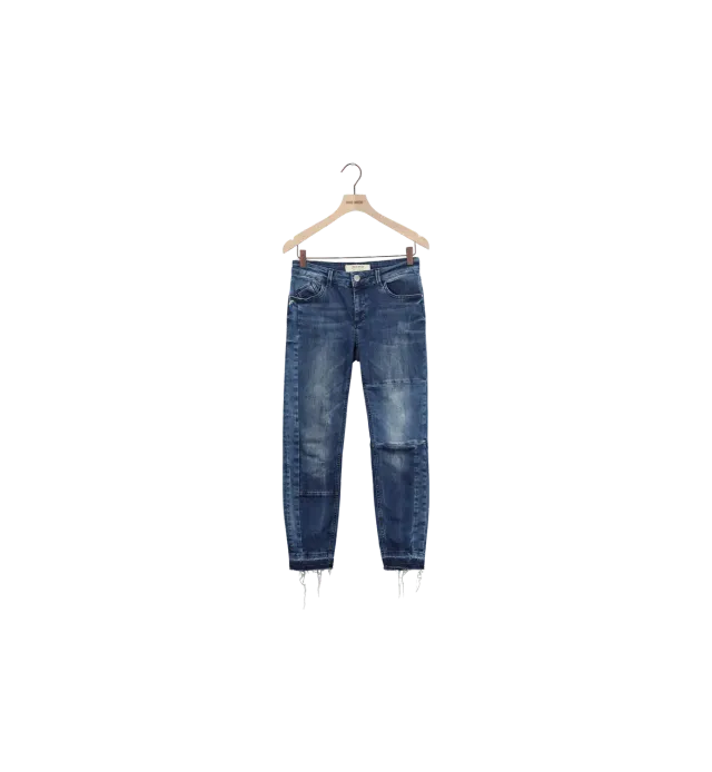 Mos Mosh ReLoved Sumner Patch Jeans Blau Denim 27