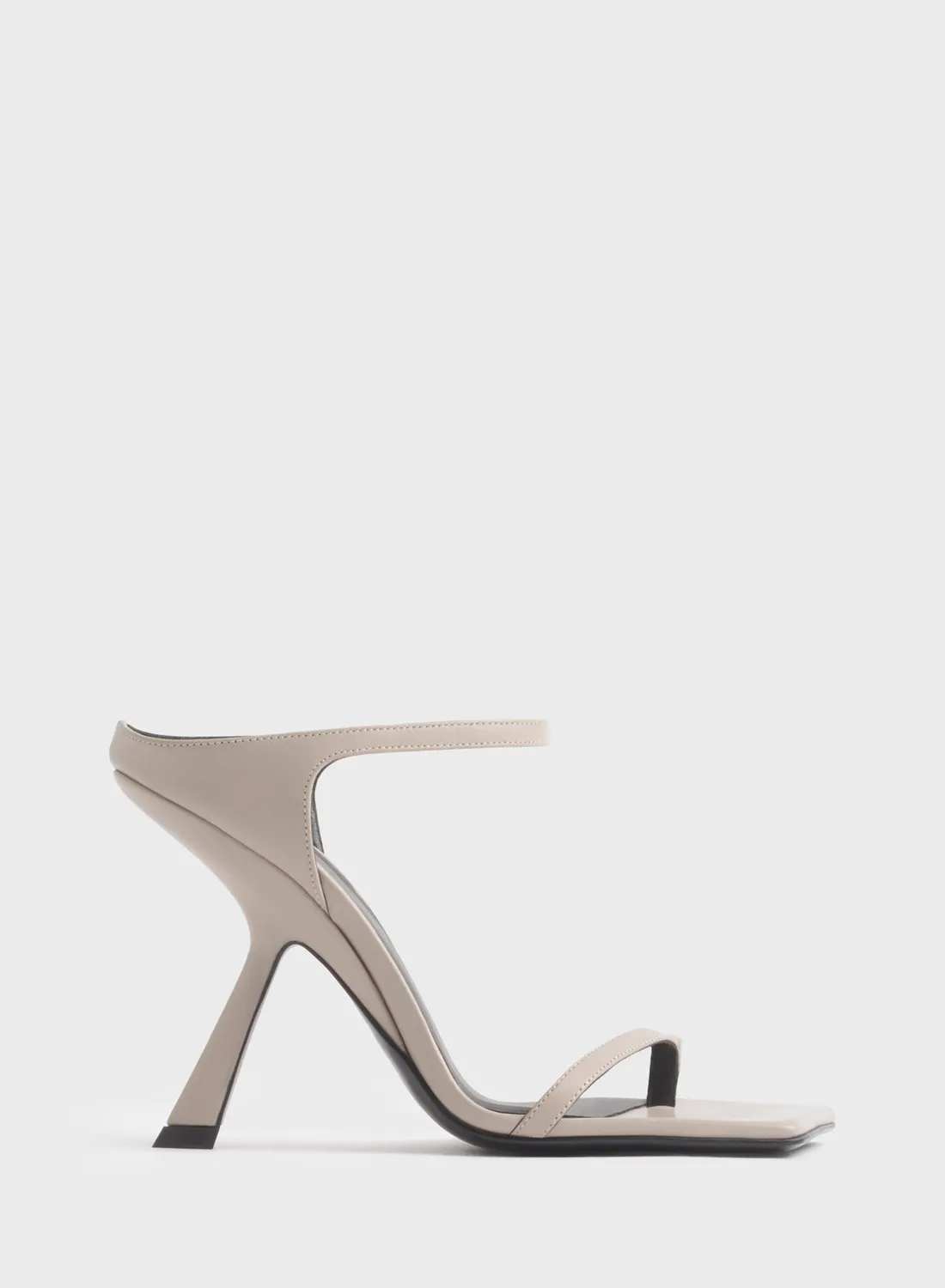 Mugler Thong Square Sandals 105 Sandalen schwarz
