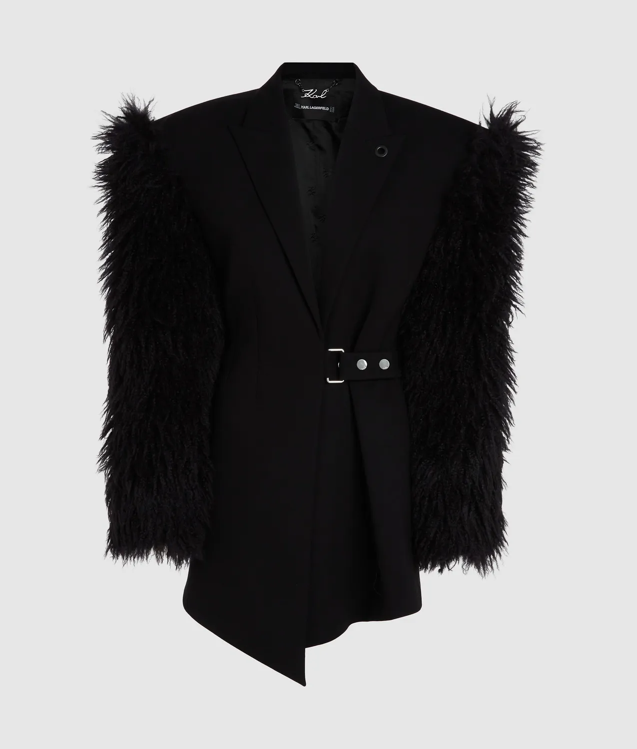 Karl Lagerfeld KL Studio Blazerkleid Kunstfell