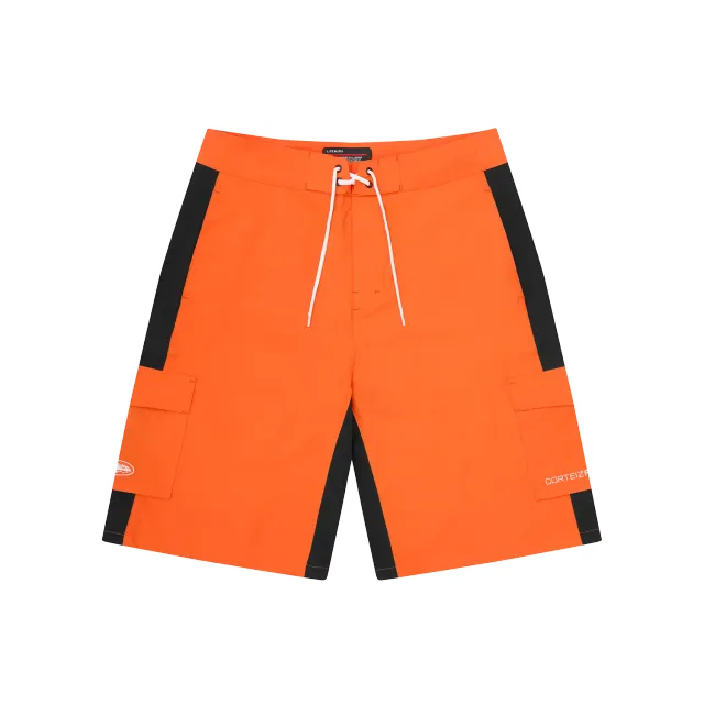 Corteiz Wave Short Shorts Orange Polyester Gr. 28-40
