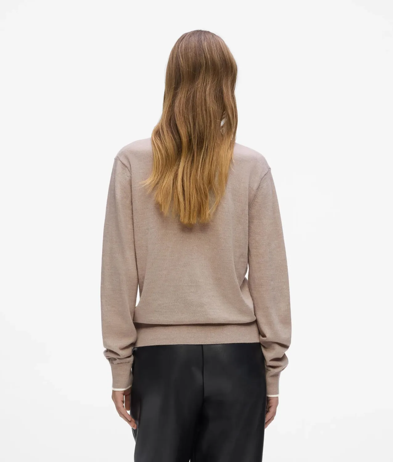 Karl Lagerfeld Merino Cardigan V-Ausschnitt Stick Damen