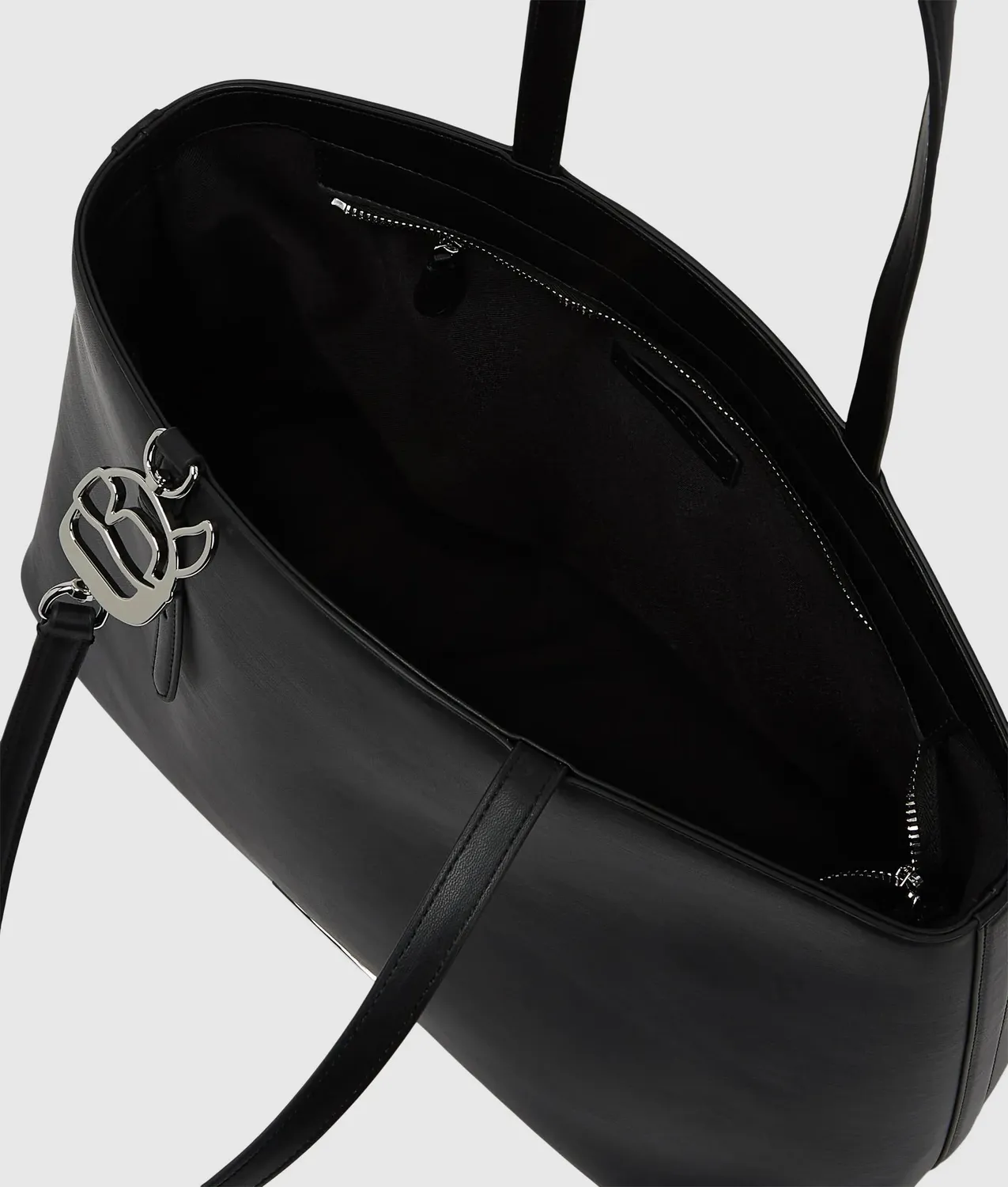 Karl Lagerfeld Ikon Smooth Large Tote Tasche Schwarz