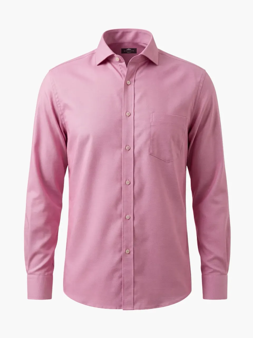 Gloriette Hemd Pink Haifischkragen Langarmhemd Pink