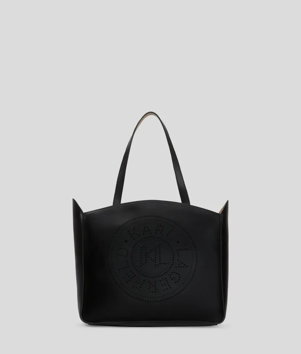 Karl Lagerfeld K/Circle Medium Tote Shopper Leder gelocht