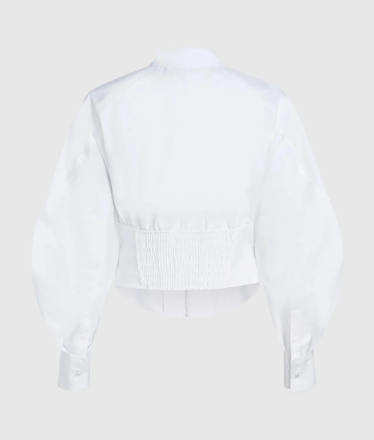 Karl Lagerfeld Corset Popeline Bluse Bio-Baumwolle
