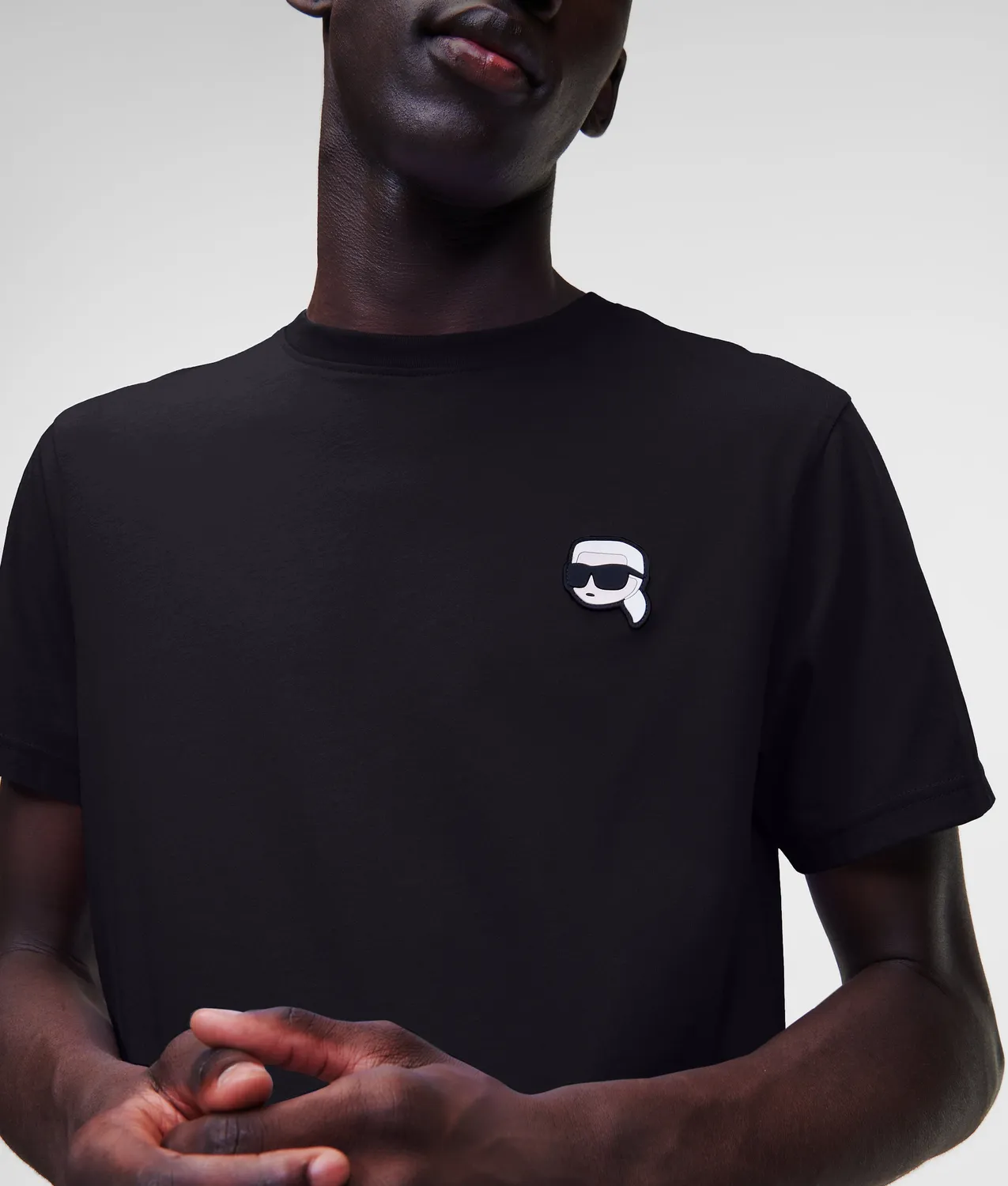 Karl Lagerfeld Ikon T-Shirt Baumwolle Patch Unisex